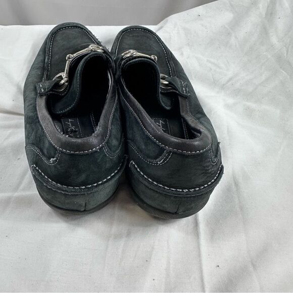 Johnston Murphy  Loafer Men's 8.5 M Black & grey Toe Silver Bit - Picture 6 of 11